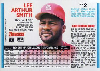 1992 Donruss #112 Lee Smith
