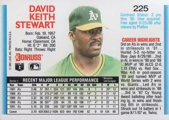 1992 Donruss #225 Dave Stewart
