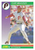 1992 Score #854 Cliff Brantley
