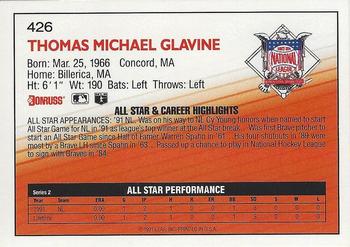 1992 Donruss #426 Tom Glavine