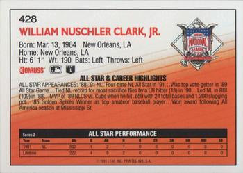1992 Donruss #428 Will Clark