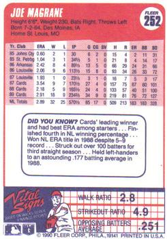 1990 Fleer #252 Joe Magrane