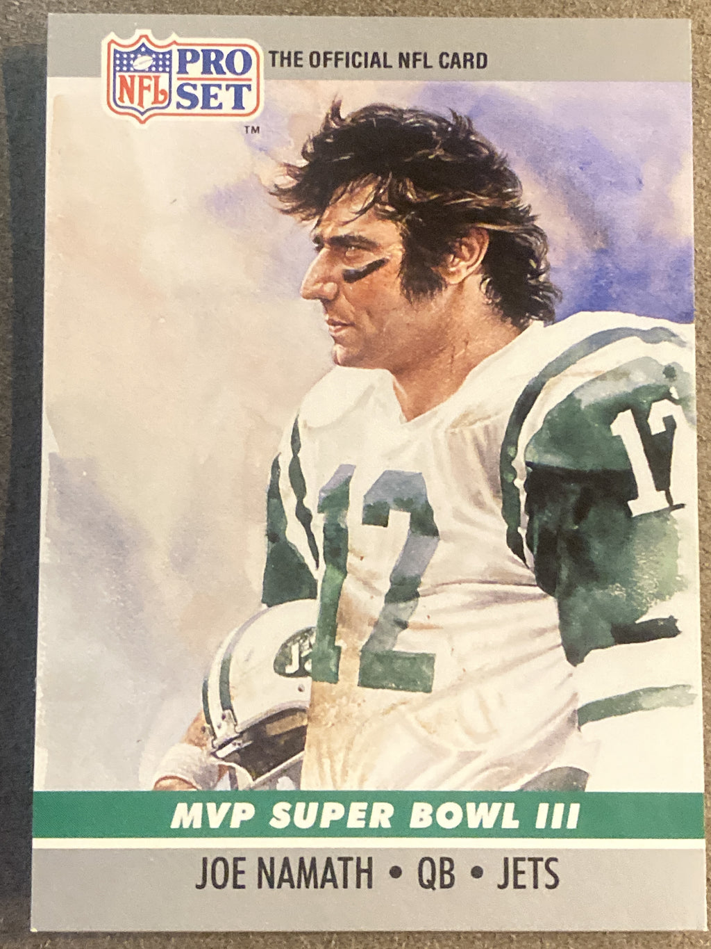 1990 Pro Set #3 Joe Namath Super Bowl MVP Collectibles